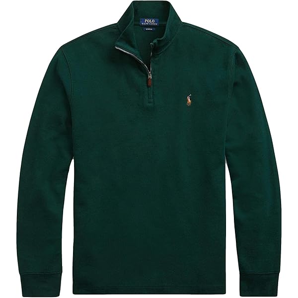 POLO RALPH LAUREN Big & Tall Long Sleeve Lux Jersey Half Zip