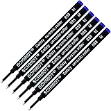 6 Pack - Blue-Schmidt 888 Medium Rollerball Refill
