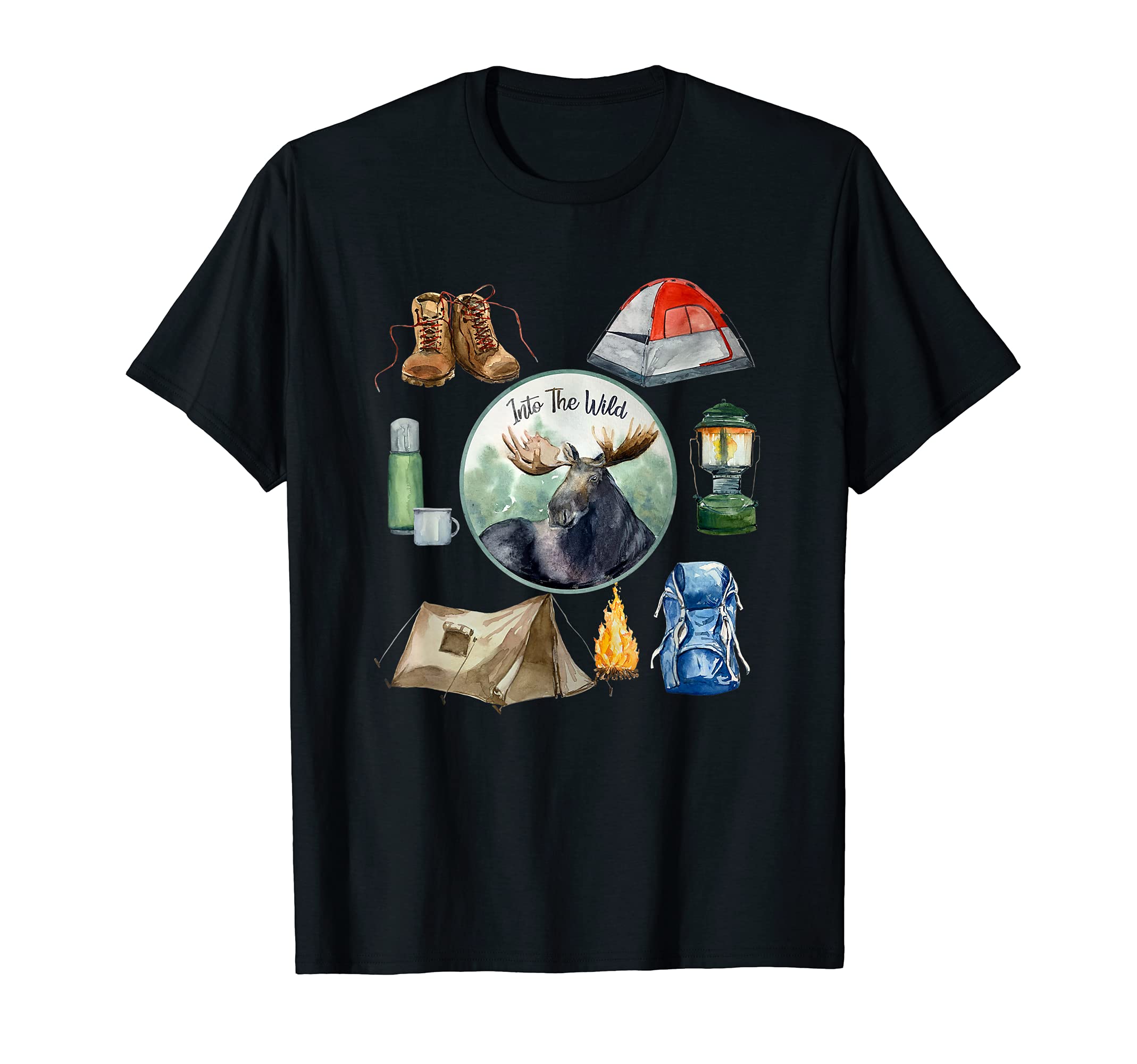 Outdoors Living Supplies Wilderness Calling Nature Design T-Shirt