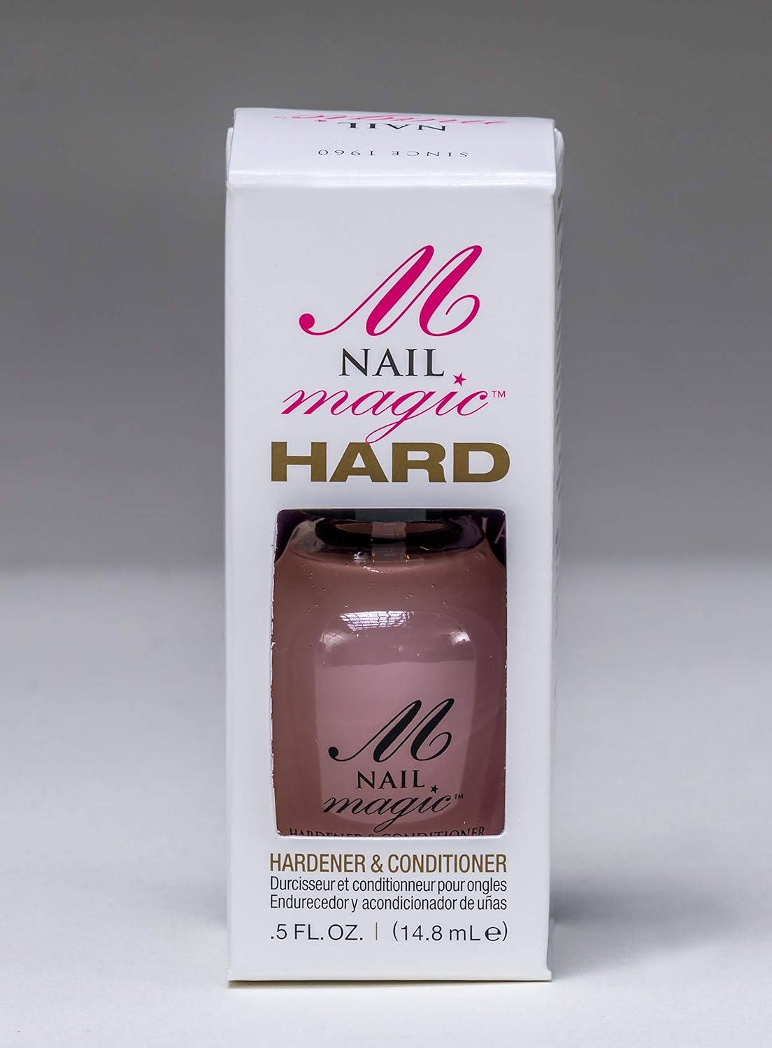 Nail Magic Nail Hardener & Conditioner, Prevents & Treats Chipping, Peeling, Brittle Fingernails, Strengthens, Conditions, and Hardens Nails, 2.3 fluid ounces with travel bottle : Beauty