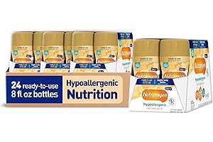 Enfamil Nutramigen Hypoallergenic Baby Formula with Iron, Lactose Free, Colic Relief from Cow's Milk Allergy Starts in 24 Hours, Brain Building DHA, Concentrated Liquid, 8 Fl Oz, 24 Bottles