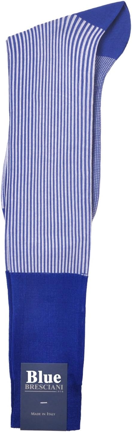 One Pair Unique Retro Vertical Dress Stripe Over-the-Calf Cotton Socks