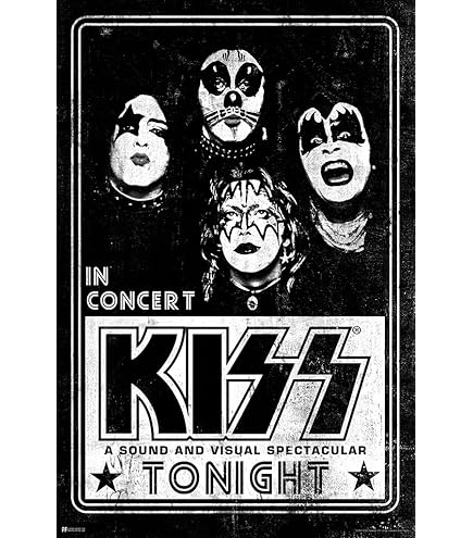 Amazon.com: Kiss Love Gun 36x24 Music Art Print Poster Hard Rock