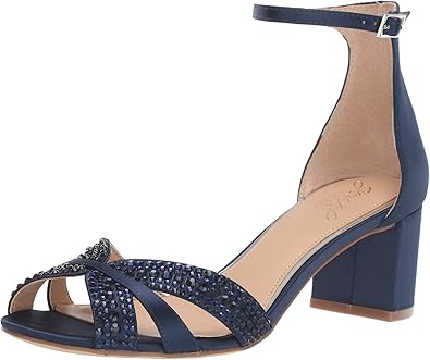 navy jeweled sandals