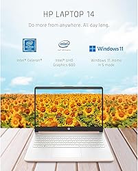 HP Newest 14" HD Ultra Light Thin Laptop, Quad-Core