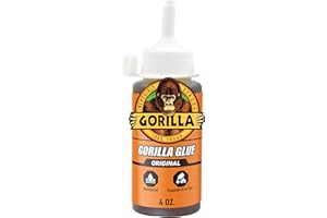 Gorilla Glue Original, Indoor and Outdoor Use, 100% Waterproof Formula, Versatile Bonding Adhesive, Easy Application Nozzle, 