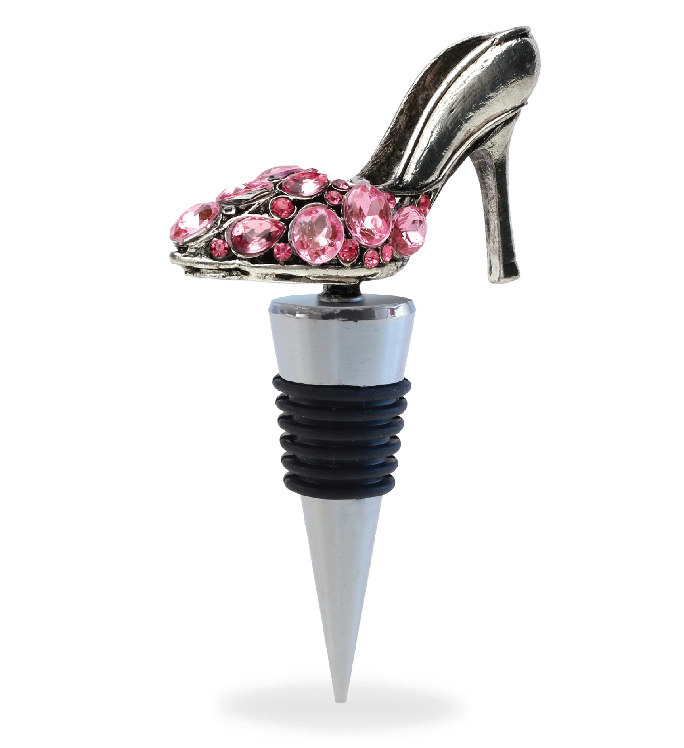 Cheers - Wine Stopper - Metal High Heel Shoe