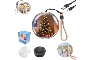 JAXIUK Memory Orb Christmas Ornament, 2026 New Core Memory Sphere Ball, Personalized 3D Memory Orb Custom Video Sphere, 2.7" Crystal Ball Video Player Uploadable Videos&Photos for Anniversary (White)