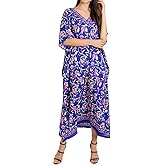 Miss Lavish London Women’s Kaftan Maxi Dress, Resort Wear Up, Plus Size Swim Coverup, Cruise, Lounge Kaftan, Casual Wear