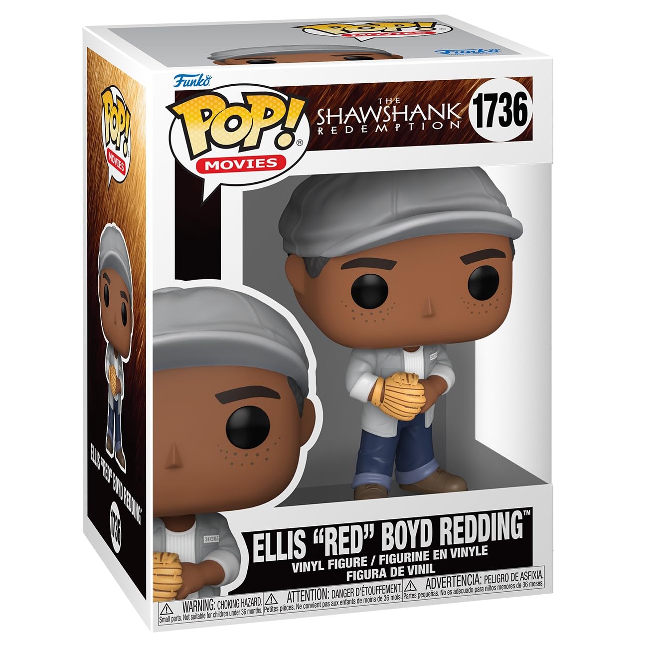 Funko POP! Movies: SR - Ellis Boyd ‘Red’ Redding 'Red' Boyd Redding - Shawshank Redemption - Collectable Vinyl Figure - Gift Idea - Official Merchandise - Toys for Kids & Adults - Movies Fans