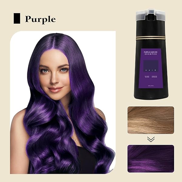 NOVA HAIR DYE SHAMPOO, NOVA HAIR INSTANT DYE SHAMPOO, NOVA HAIR DYE SHAMPOO FOR GRAY HAIR,NOVA HAIR INSTANT DYE SHAMPOO FOR MEN & WOMEN,HAIR COLOR SOLUTION (PURPLE)