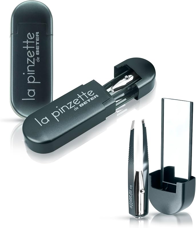 - Pinzette per sopracciglia con luce a led e specchio La Pinzette - Kit sopracciglia - Pinzette di precisione - Pinzetta sopracciglia professionale - Custodia da viaggio ideale - Tweezers