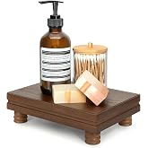 EOSAHR Wood Riser for Decor: Display Stand for Rustic Room Decor, Brown | Pedestal Stand, Small Coffee Table, Sink Sponge Holder, Kitchen Decor for Counter, Perfect for Home Decor, Home Improvement