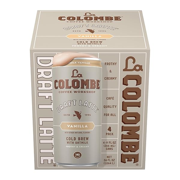 LA COLOMBE VANILLA DRAFT LATTE WITH OATMILK –...