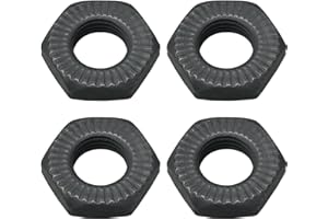 FMHXG 4PCS Bicycle Front and Rear Hollow Axle Nuts 3/8 9.5mm Zinc Alloy Hub Lock for MTB Quick Repair Trainer Bike Most Bicycle Enthusiasts Hub Axles