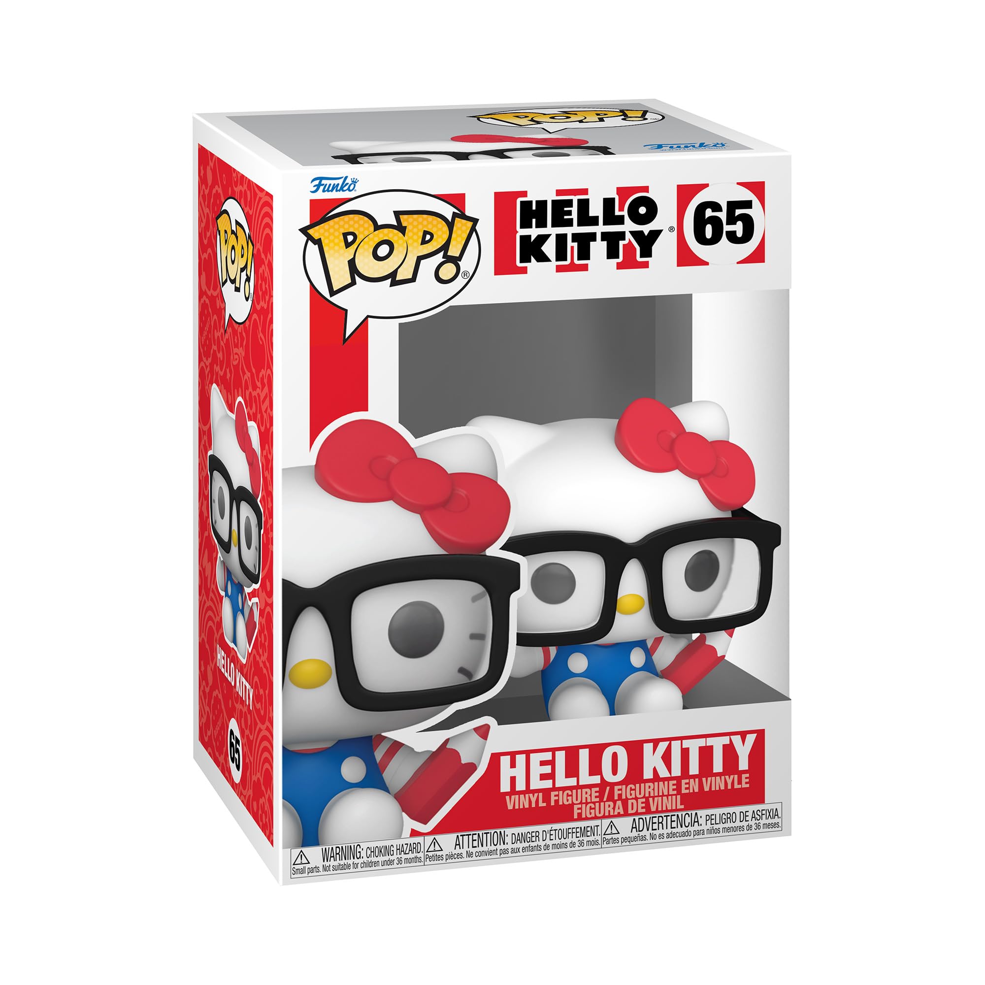 Funko Pop! Sanrio: Hello Kitty - HK Nerd - Collectable Vinyl Figure - Gift Idea - Official Merchandise - Toys for Kids & Adults - Anime Fans - Model Figure for Collectors and Display