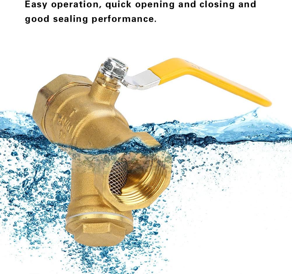 Filter Ball Valve, Y Type Brass Strainer Filter Ball Valve 1″ BSP DN25