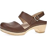 Dansko Lucia Closed-Toe Sandals for Women - Linings from Recycled Materials and Leather for Breathability- Lightweight Rubber Outsole for Long-Lasting Wear