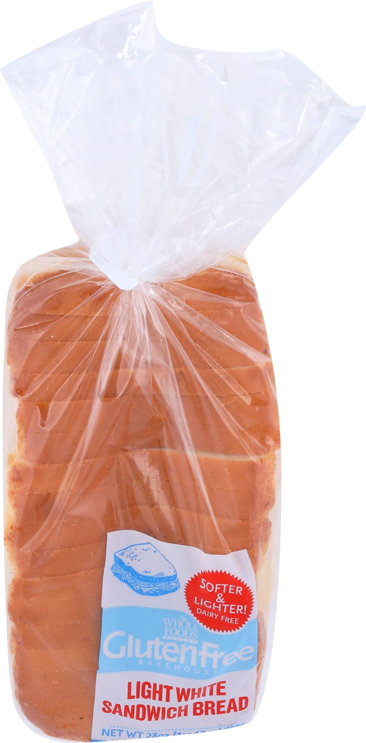 Gluten Free Bakehouse, Bread Gluten-Free Light Sandwich, 28 Ounce