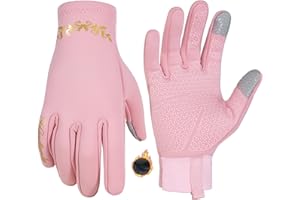 HANDLANDY Winter Running Gloves for Women & Men, Windproof Water-Resistant Thermal Touchscreen Liner Gloves for Cycling, Hiking, Driving, Freezer Work