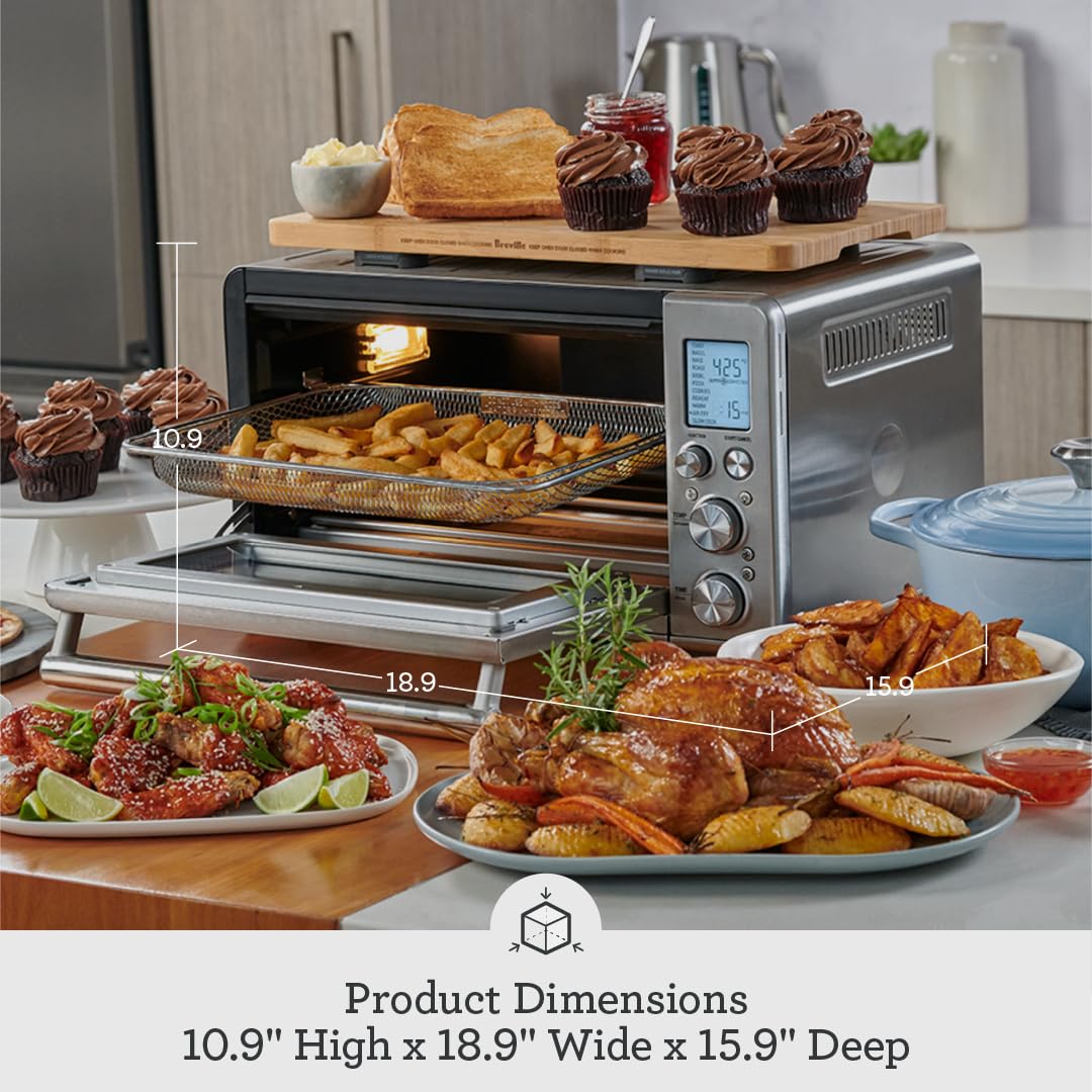 Mua Breville RMBOV860BTR1BUS1 Smart Oven Air Fryer, Black Truffle