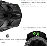 EXCLUSKY Mountain Bike Helmet with Visor Purple, Lightweight, 18 Vents view 5