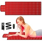 Red Light Therapy Mat, 40" x 16.5" Infrared Red Light Therapy Pad for Back Shoulder Legs Knees, 660nm & 850nm, 3 in 1 420 LEDs Infrared Light Therapy for Body Pain Relief, Muscle Recovery