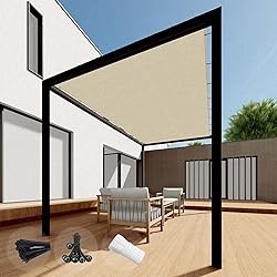 SunnyRoyal 18'x18' Sun Shade Sail Straight Edge