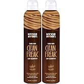 Not Your Mother's Clean Freak Dark Hair Dry Shampoo (2 Pack) &ndash; 7 oz Each &ndash; Brunette-Tinted Dry Shampoo for Instant Oil Absorption - Instantly Refresh Dark Hair Shades and Extend Style