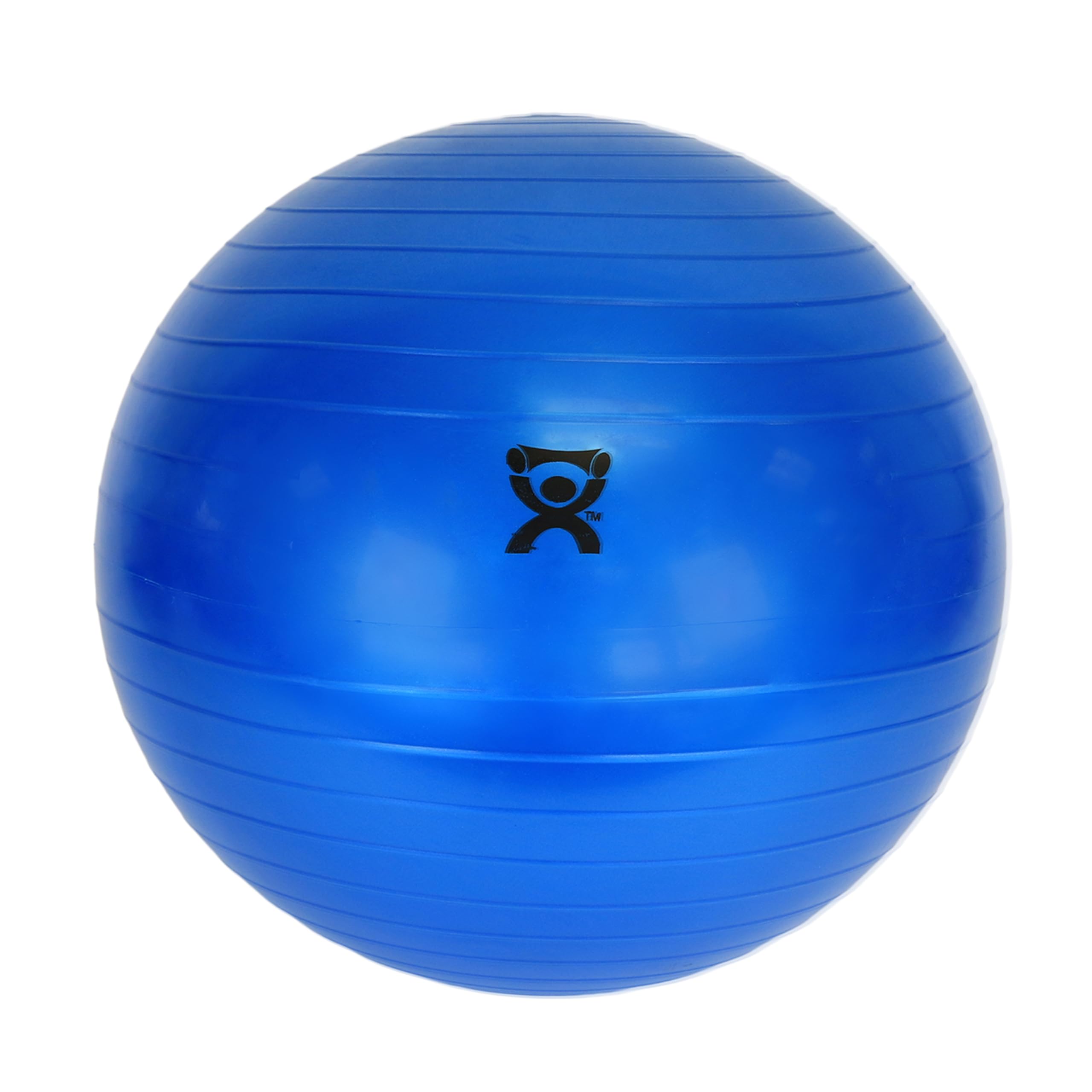 CanDo Exercise Ball, non-slip, inflatable, blue, 85cm