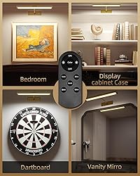 EZVALO Picture Light for Wall, 16'' Rechargeable