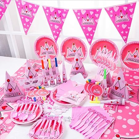 Amazon Co Jp Cozyswan おもちゃ パーティー 食器 アクセサリー 飾り お菓子置き お誕生日 帽子 フォーク カード付き 再利用可能 ギフト おもちゃ