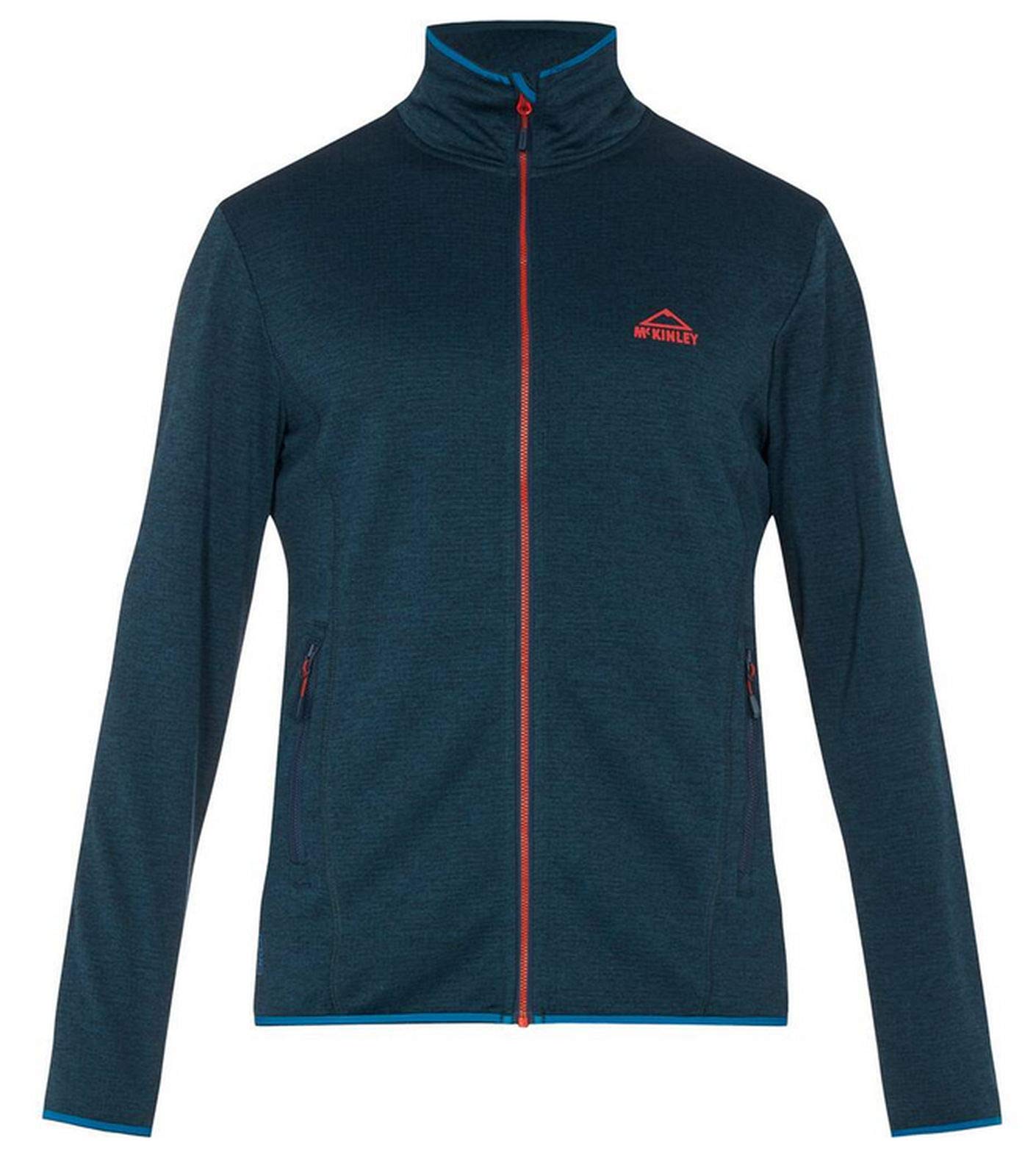 McKINLEY Roto III Fleece Jacket Men's Fleece Jacket - Melange/Blue Petrol, X-Large