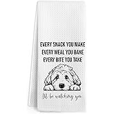Gnmduw Funny Goldendoodle Gifts Kitchen Towels, Golden Doodle I'll Be Watching You Hand Towels, Golden Doodle Hand Dish Tea Towel for Kitchen Decor, Goldendoodle Gifts for Women Men, 16x24 Inch