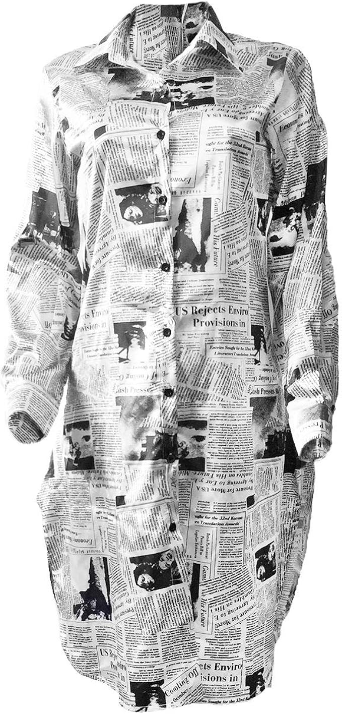 newspaper t shirt dress