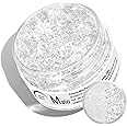 Matio White Glitter Mica Powder, 0.7oz/20g Premium Resin Glitter Powder Natural Epoxy Resin Color Pigment for Candle Making, Bath Bombs, DIY Crafts, Lip Gloss, Hair, Nail Art（Diamond Dazzling）