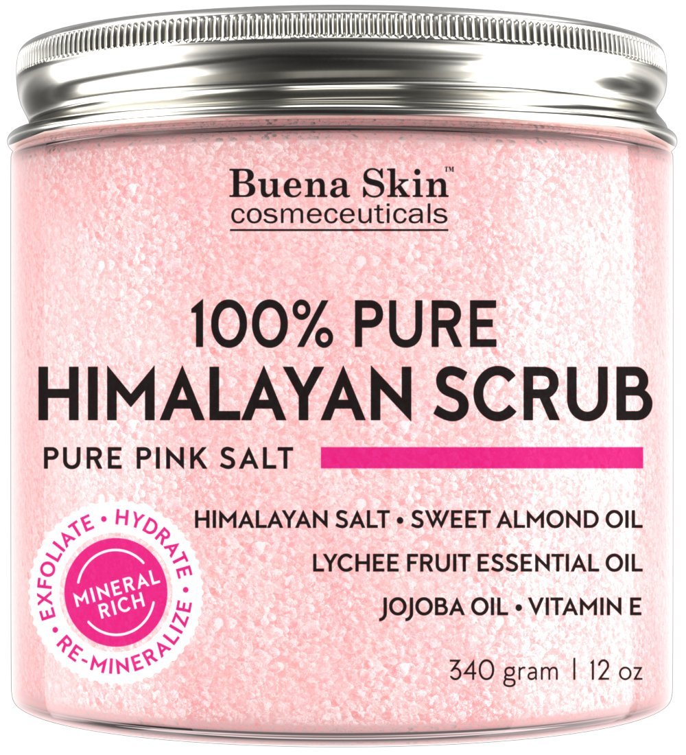 Organic Allure Himalayan Salt Body Scrub from with Lychee