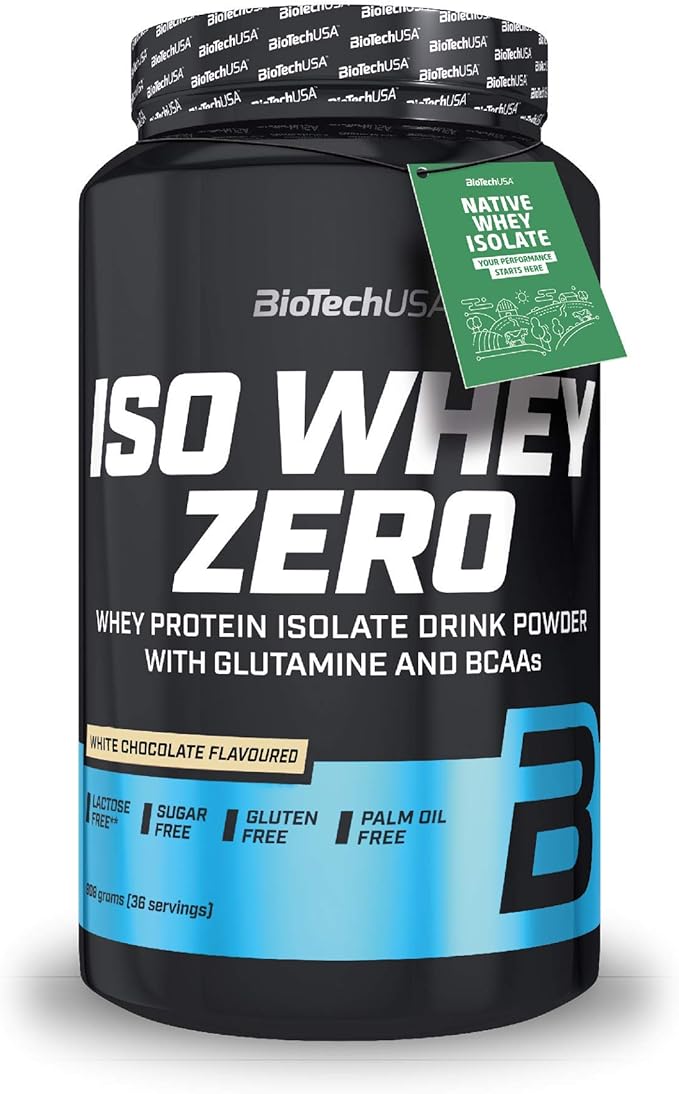 BioTechUSA Iso Whey Zero Premium Whey Protein Isolate with Native Whey