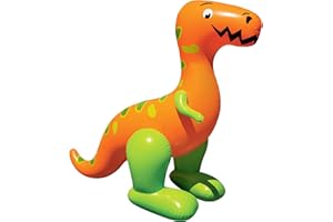BANZAI T-Rex Terror Mondo Sprinkler, Length: 96 in, Width: 80 in, Inflatable Outdoor Backyard Water Splash Toy
