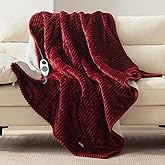 Westinghouse Heated Throw Blanket, Soft Flannel Sherpa Electric Blanket with 6 Heating Levels & 2-10 Hours Auto Shut Off, Fast Heating & ETL Certification, 50x60 Inch, Red
