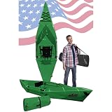 Tucktec 10' PRO Foldable Kayaks - Full Size Green Folding Kayak - Portable Kayak for Adults - Made in USA - Green