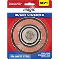 Magic Stainless Steel Sink Strainer - 3 Different Sizes Included - Drain Filter Strainer Basket - Fits Bath Shower Kitchen & Utility Drains