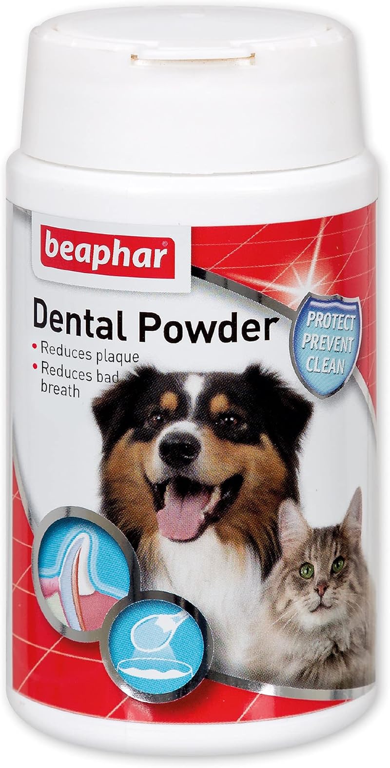 Beaphar Anti-Plaque Dental Powder for Dogs & Cats 75g Tub