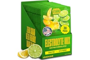 DR. PRICE'S VITAMINS Dr. Price’s Electrolytes Powder Packets – Lemon Lime, 30 Packs | Sugar Free Electrolytes | Hydration Drink Mix, 72+ Trace Minerals, Manganese | Keto Electrolytes, Vegan, Doctor-Formulated, Made in USA