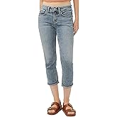 Silver Jeans Co. Women's Suki Curvy Fit Mid Rise Capri Jean