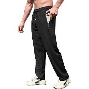 Tansozer Men's Hiking Lightweight Quick Dry Track Pants | Water Resistant 4-Way Stretch Fabric,5 Pockets,Casual Work Dress Sh