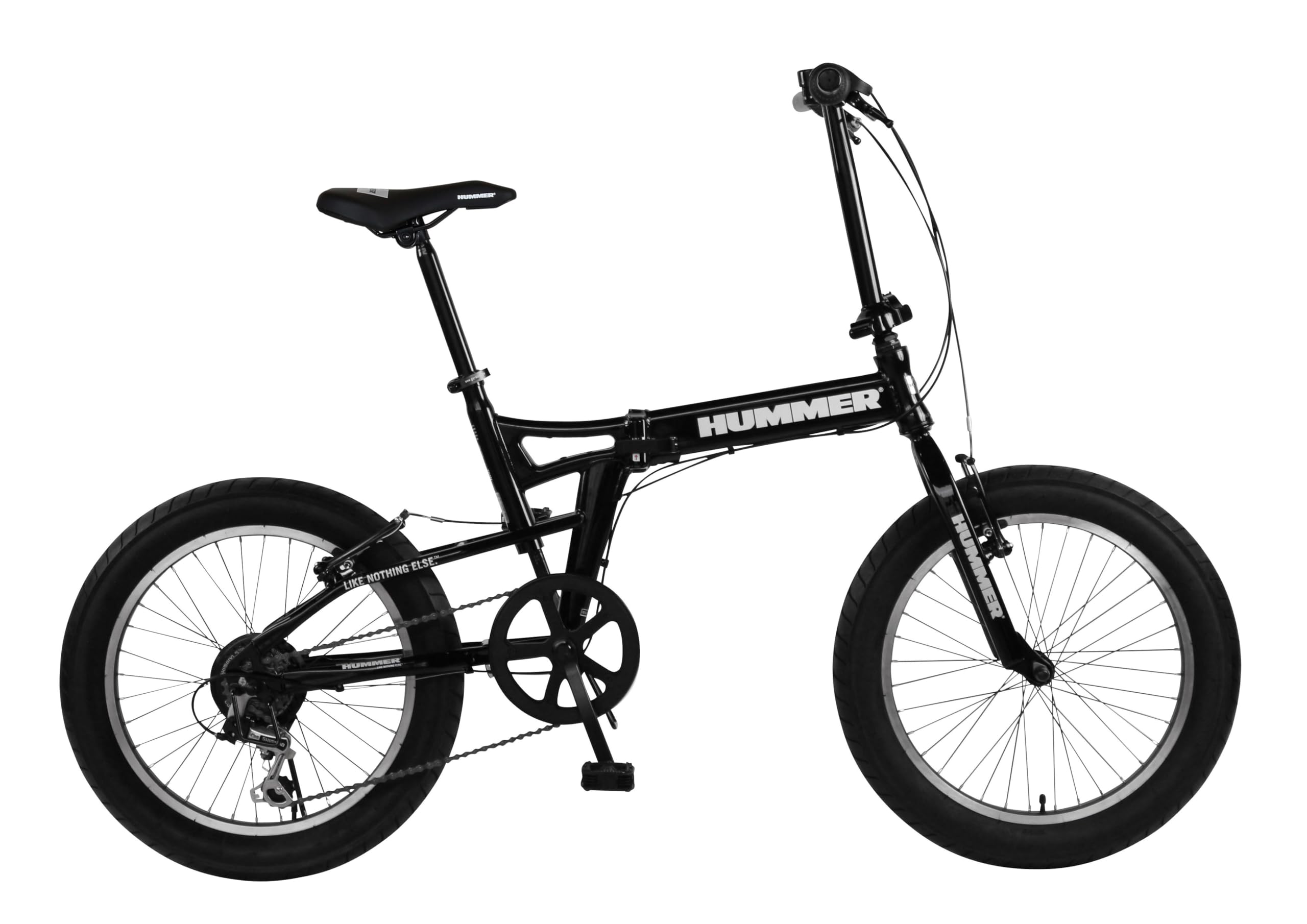 HUMMER(ハマー) FDB206FAT-BIKE ブラック 20インチ 極太3.0タイヤ 折りたたみ式 迫力ある自転車 シマノ製6段変速/前後Vブレーキシステム 13284-0199商品画像