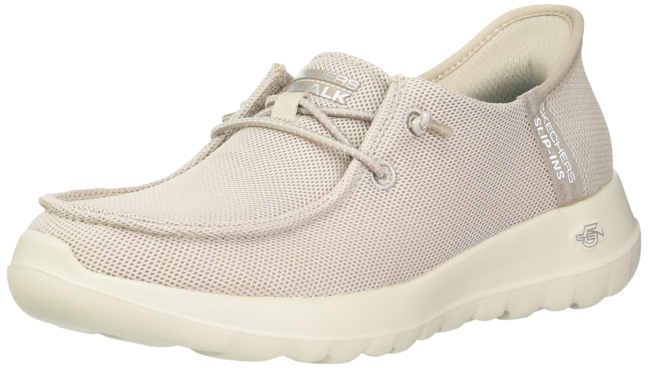 Skechers Women's Hands Free Slip-Ins Go Walk Joy Moc Toe Casual Shoe, Taupe, 12 US Image