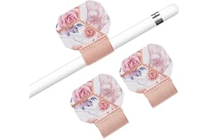 Dracool 3 PCS Pencil Sleeves Compatible with Pencil (1st and 2nd Gen) Elastic Stylus Pens Self Adhesive Attached to Case Prot