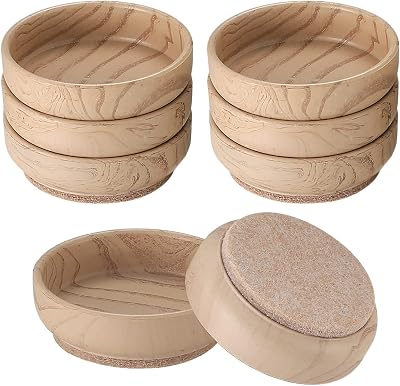 Zhujiehigh 8 Pcs Felt Floor Cups Pads 6 cm Non Slip Furniture Protectors